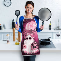 Coquette Ghost Pink Halloween Apron Spooky Glam Coquette Style