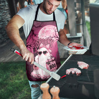 Coquette Ghost Pink Halloween Apron Spooky Glam Coquette Style