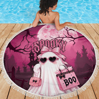 Coquette Ghost Pink Halloween Beach Blanket Spooky Glam Coquette Style