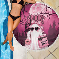 Coquette Ghost Pink Halloween Beach Blanket Spooky Glam Coquette Style