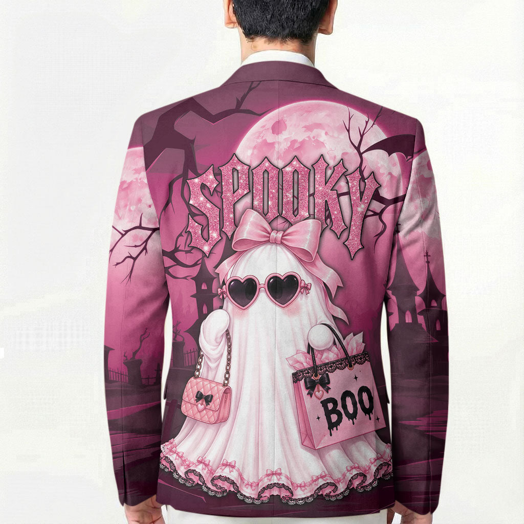 Coquette Ghost Pink Halloween Blazer Spooky Glam Coquette Style