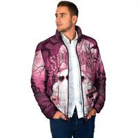 Coquette Ghost Pink Halloween Padded Jacket Spooky Glam Coquette Style