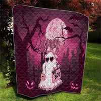 Coquette Ghost Pink Halloween Quilt Spooky Glam Coquette Style