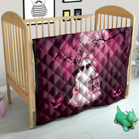 Coquette Ghost Pink Halloween Quilt Spooky Glam Coquette Style