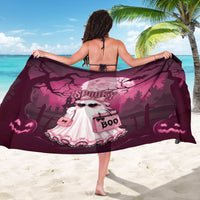 Coquette Ghost Pink Halloween Sarong Spooky Glam Coquette Style