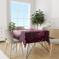 Coquette Ghost Pink Halloween Tablecloth Spooky Glam Coquette Style
