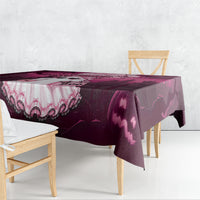 Coquette Ghost Pink Halloween Tablecloth Spooky Glam Coquette Style