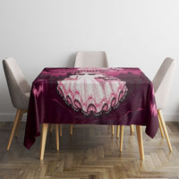 Coquette Ghost Pink Halloween Tablecloth Spooky Glam Coquette Style