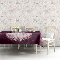 Coquette Ghost Pink Halloween Tablecloth Spooky Glam Coquette Style