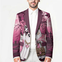 Leopard Raccoon Pink Halloween Blazer Spooky Glam Raccoon Ghost