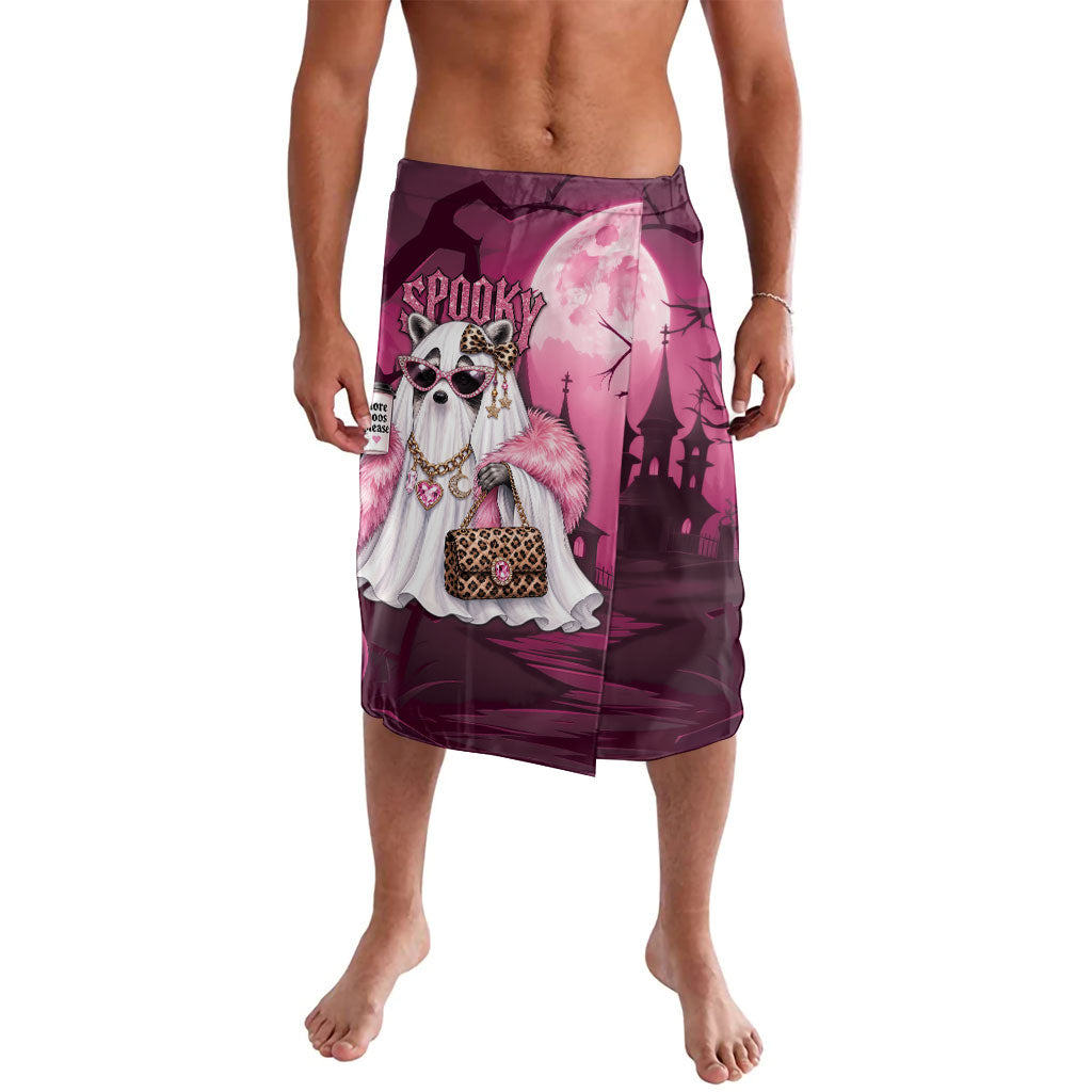 Leopard Raccoon Pink Halloween Lavalava Spooky Glam Raccoon Ghost