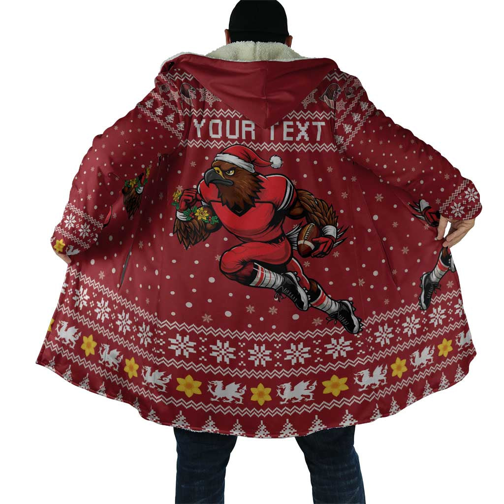 Personalized Radnorshire Wales Christmas Cloak Red-Tailed Hawk Rugby - Wonder Print Shop