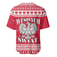 Poland Christmas Baseball Jersey Polish White Eagle Wesolych Swiat