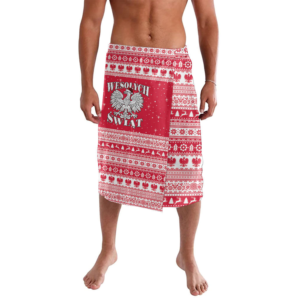 Poland Christmas Lavalava Polish White Eagle Wesolych Swiat