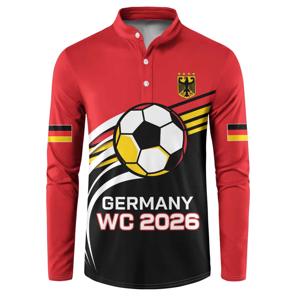 Custom Germany Football Button Sweatshirt Deutschland World Champion 2026 - Wonder Print Shop