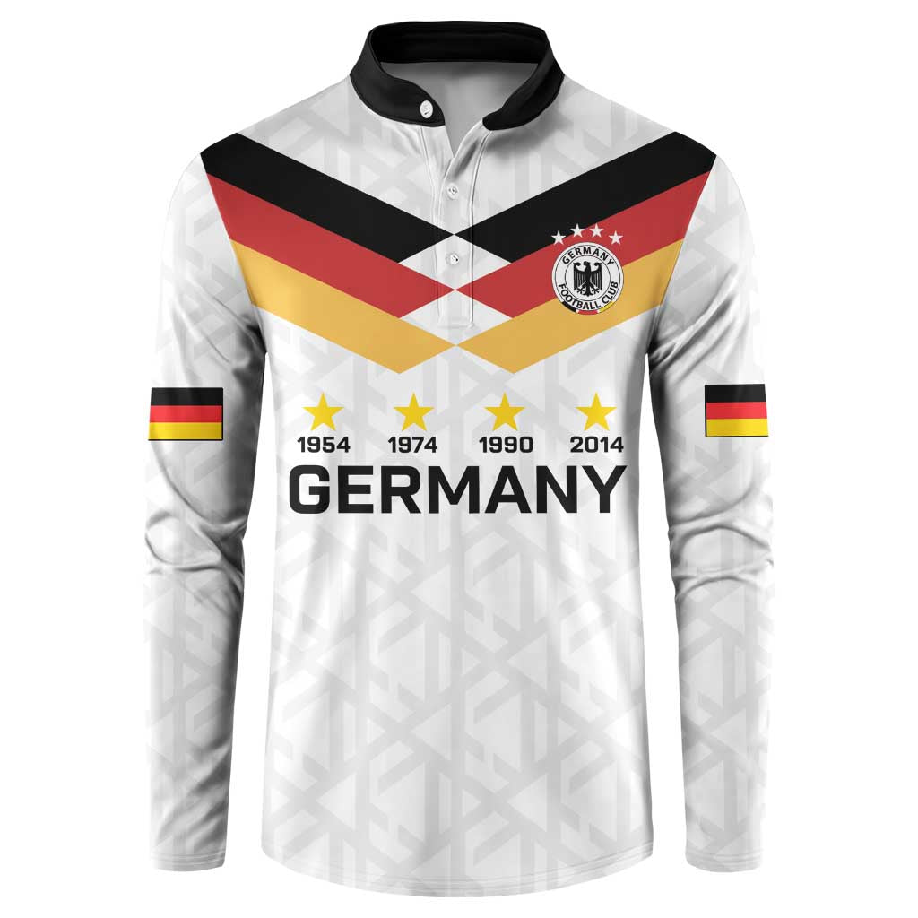 Custom World Football 2026 Germany Button Sweatshirt Deutschland 4-Time Champions - Wonder Print Shop