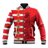 Polish-Lithuanian Commonwealth Baseball Jacket White Eagle Vytis Dual Heraldic
