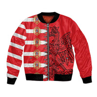 Polish-Lithuanian Commonwealth Bomber Jacket White Eagle Vytis Dual Heraldic