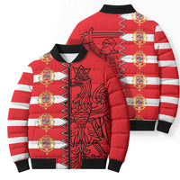 Polish-Lithuanian Commonwealth Bomber Puffer Jacket White Eagle Vytis Dual Heraldic