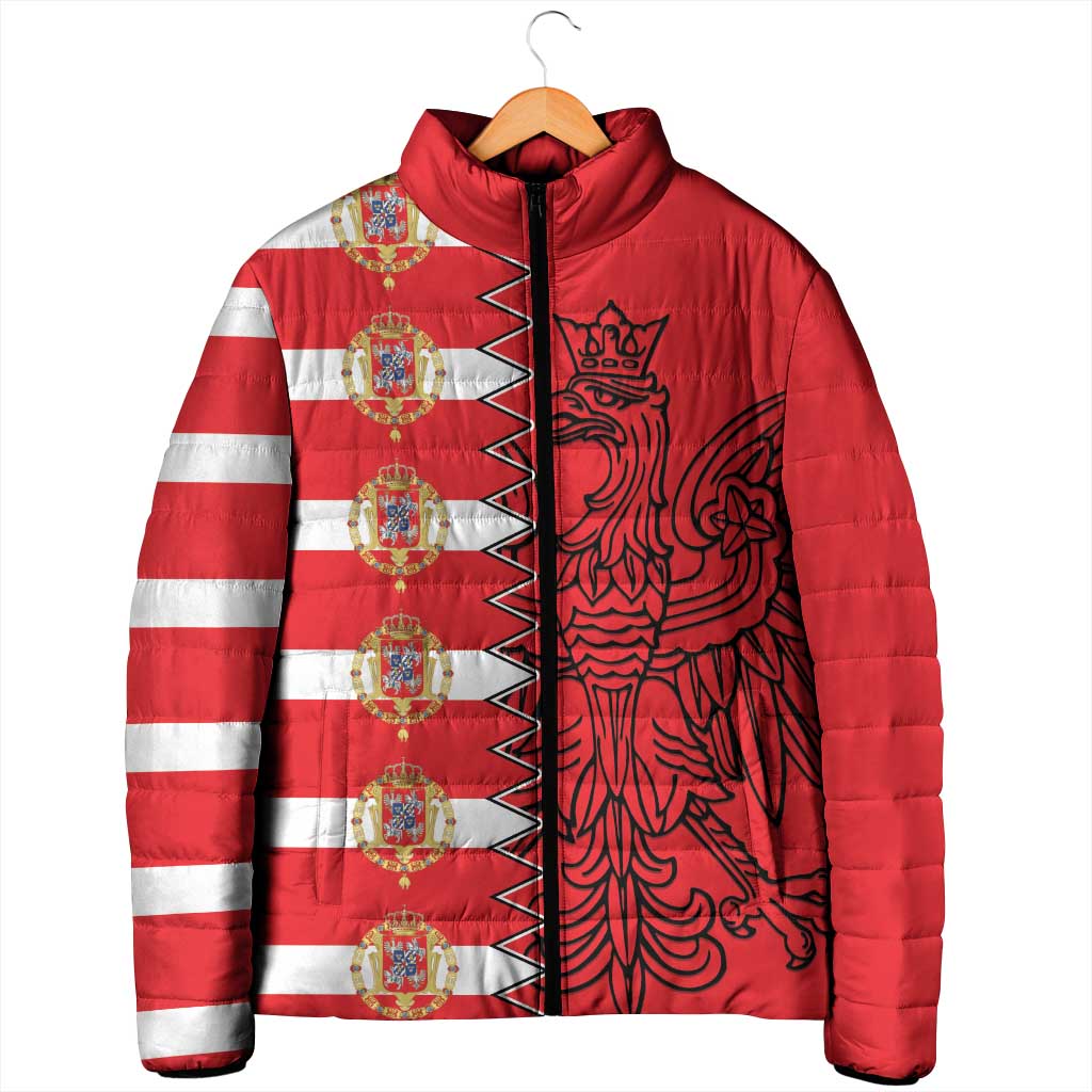 Polish-Lithuanian Commonwealth Padded Jacket White Eagle Vytis Dual Heraldic