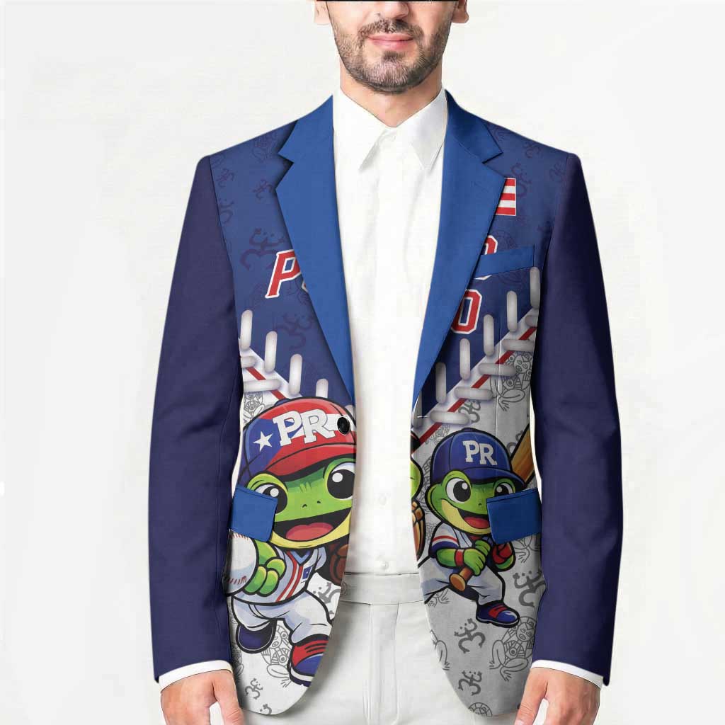 Puerto Rico Baseball Custom Blazer Boricua Coquí Baseball Mascot