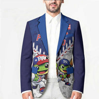 Puerto Rico Baseball Custom Blazer Boricua Coquí Baseball Mascot