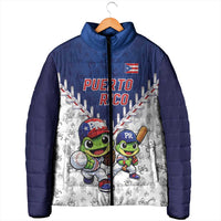 Puerto Rico Baseball Custom Padded Jacket Boricua Coquí Baseball Mascot