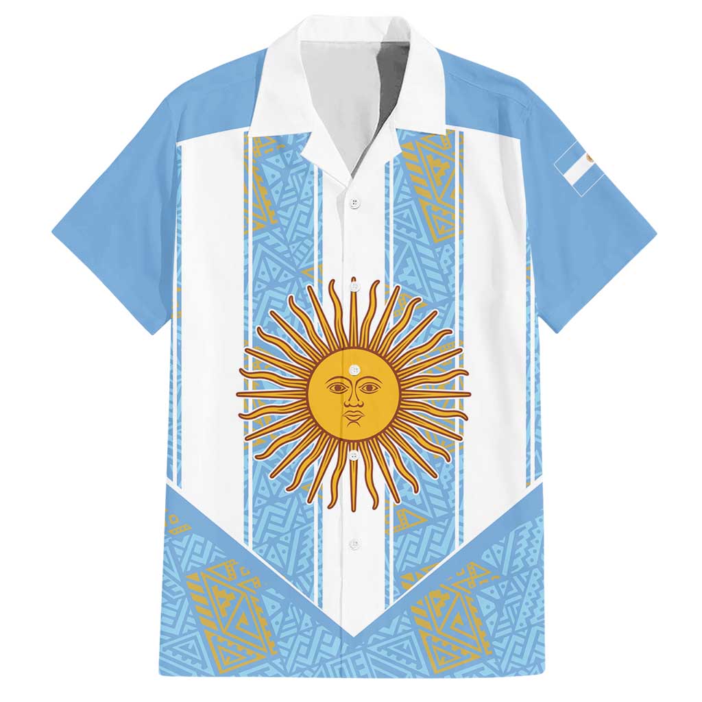 Custom World Football 2026 Argentina Hawaiian Shirt La Albiceleste Pride Sun of May