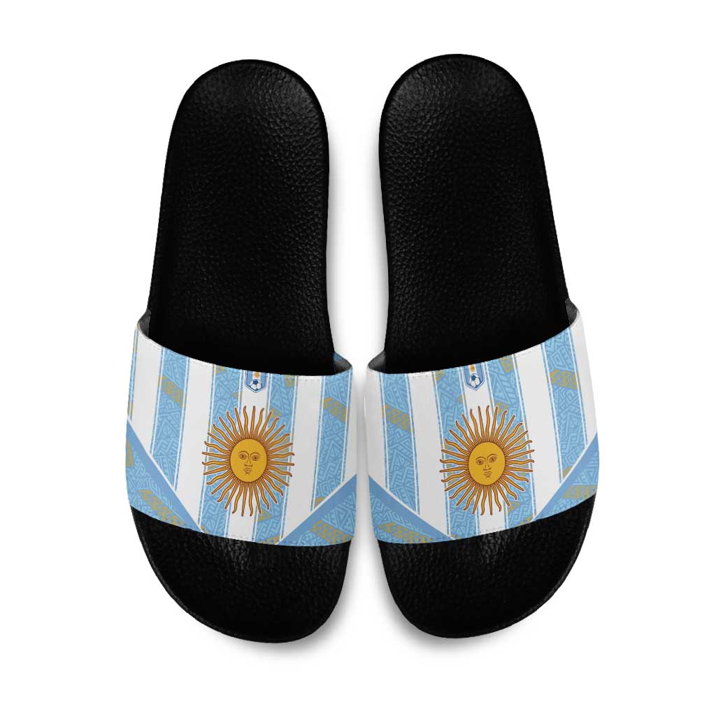 World Football 2026 Argentina Slide Sandals La Albiceleste Pride Sun of May