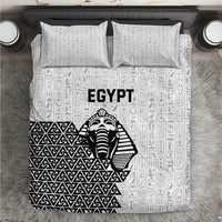 World Football 2026 Egypt Bedding Set Pharaohs Hieroglyphs Pride White Version