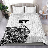World Football 2026 Egypt Bedding Set Pharaohs Hieroglyphs Pride White Version