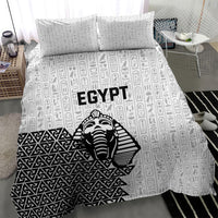 World Football 2026 Egypt Bedding Set Pharaohs Hieroglyphs Pride White Version