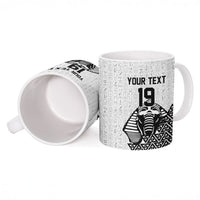 Custom World Football 2026 Egypt Ceramic Mug Pharaohs Hieroglyphs Pride White Version