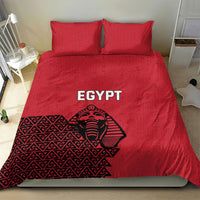 World Football 2026 Egypt Bedding Set Pharaohs Hieroglyphs Pride Red Version