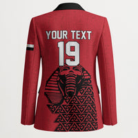 Custom World Football 2026 Egypt Blazer Pharaohs Hieroglyphs Pride Red Version