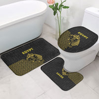 World Football 2026 Egypt Bathroom Set Pharaohs Hieroglyphs Pride Black Version