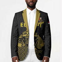 Custom World Football 2026 Egypt Blazer Pharaohs Hieroglyphs Pride Black Version