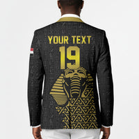 Custom World Football 2026 Egypt Blazer Pharaohs Hieroglyphs Pride Black Version