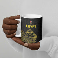 Custom World Football 2026 Egypt Ceramic Mug Pharaohs Hieroglyphs Pride Black Version