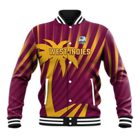 Custom West Indies Cricket Baseball Jacket Palm Tree Sunburst Glory