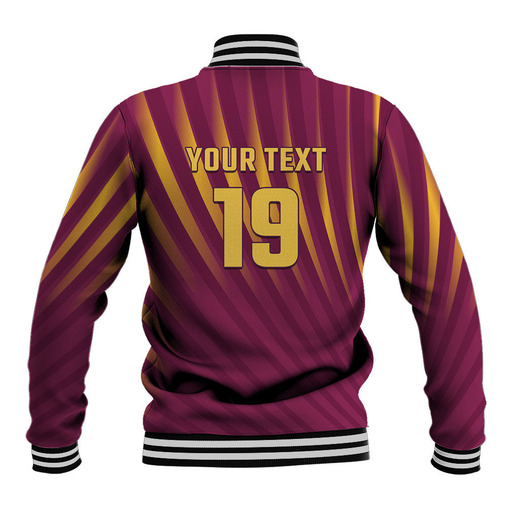 Custom West Indies Cricket Baseball Jacket Palm Tree Sunburst Glory