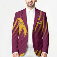 Custom West Indies Cricket Blazer Palm Tree Sunburst Glory