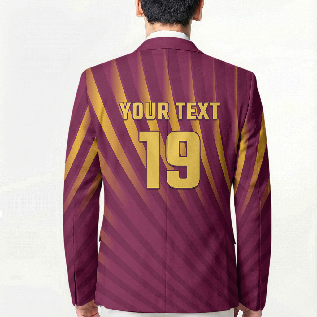 Custom West Indies Cricket Blazer Palm Tree Sunburst Glory
