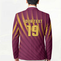 Custom West Indies Cricket Blazer Palm Tree Sunburst Glory