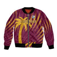 Custom West Indies Cricket Bomber Jacket Palm Tree Sunburst Glory