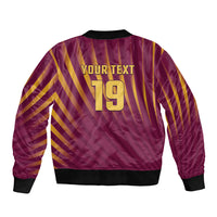 Custom West Indies Cricket Bomber Jacket Palm Tree Sunburst Glory