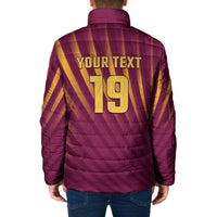 Custom West Indies Cricket Padded Jacket Palm Tree Sunburst Glory