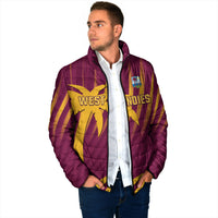Custom West Indies Cricket Padded Jacket Palm Tree Sunburst Glory