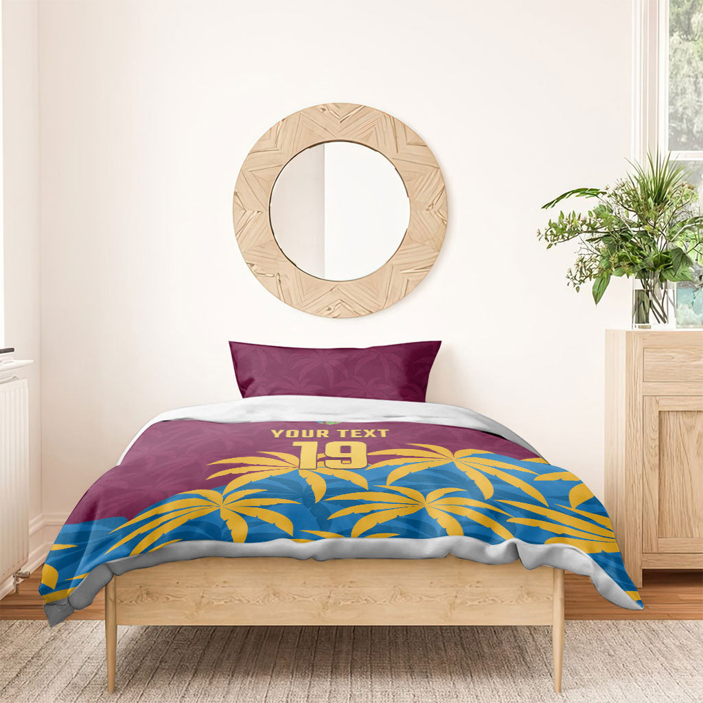 Custom West Indies Cricket Bedding Set The Maroons Calypso Heritage