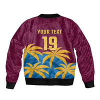 Custom West Indies Cricket Bomber Jacket The Maroons Calypso Heritage